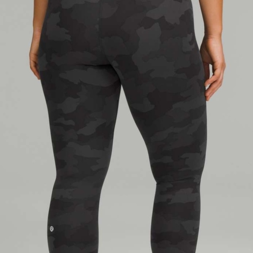 Women's Black Camouflage Leggings